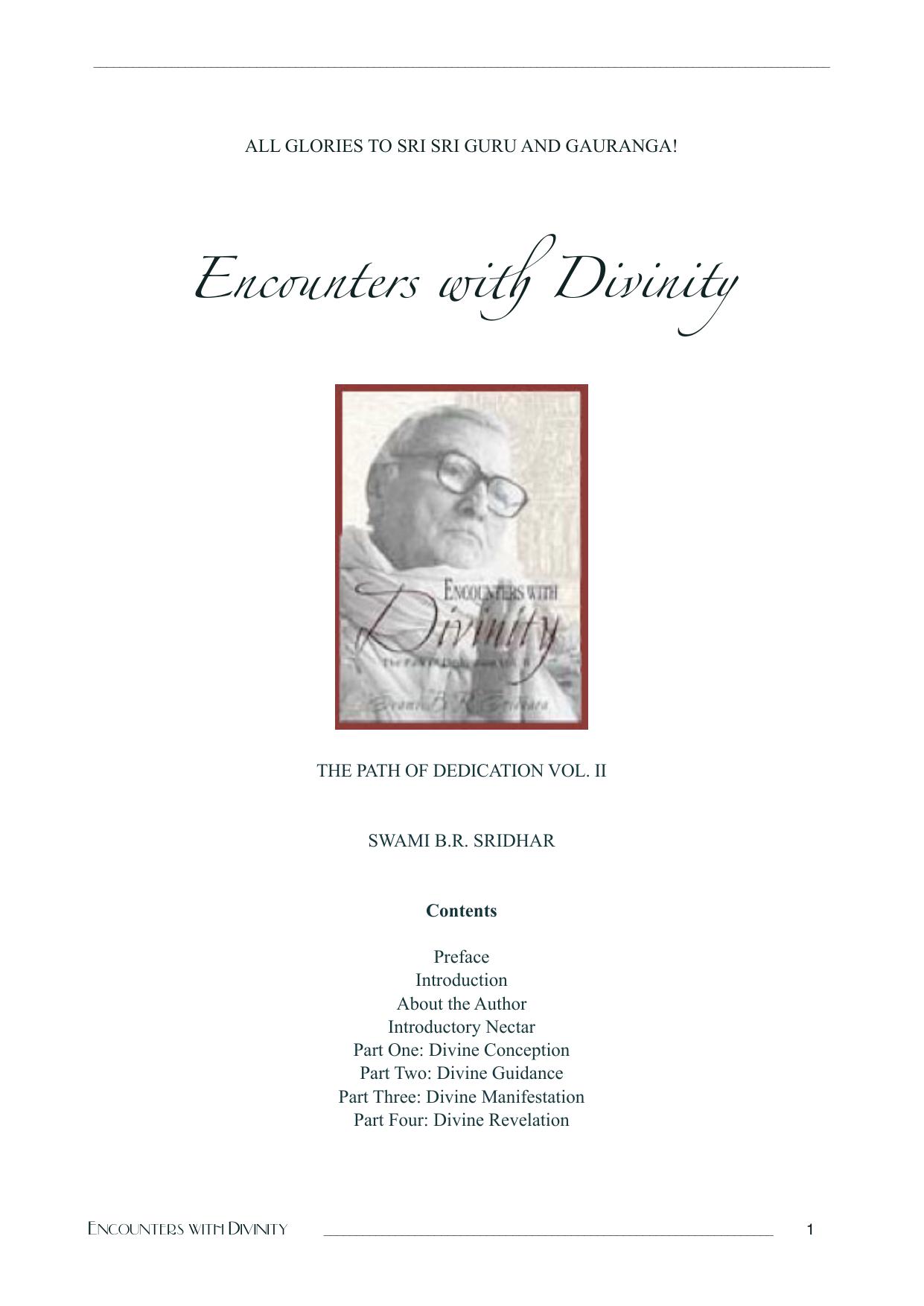 Encounters with Divinity cover