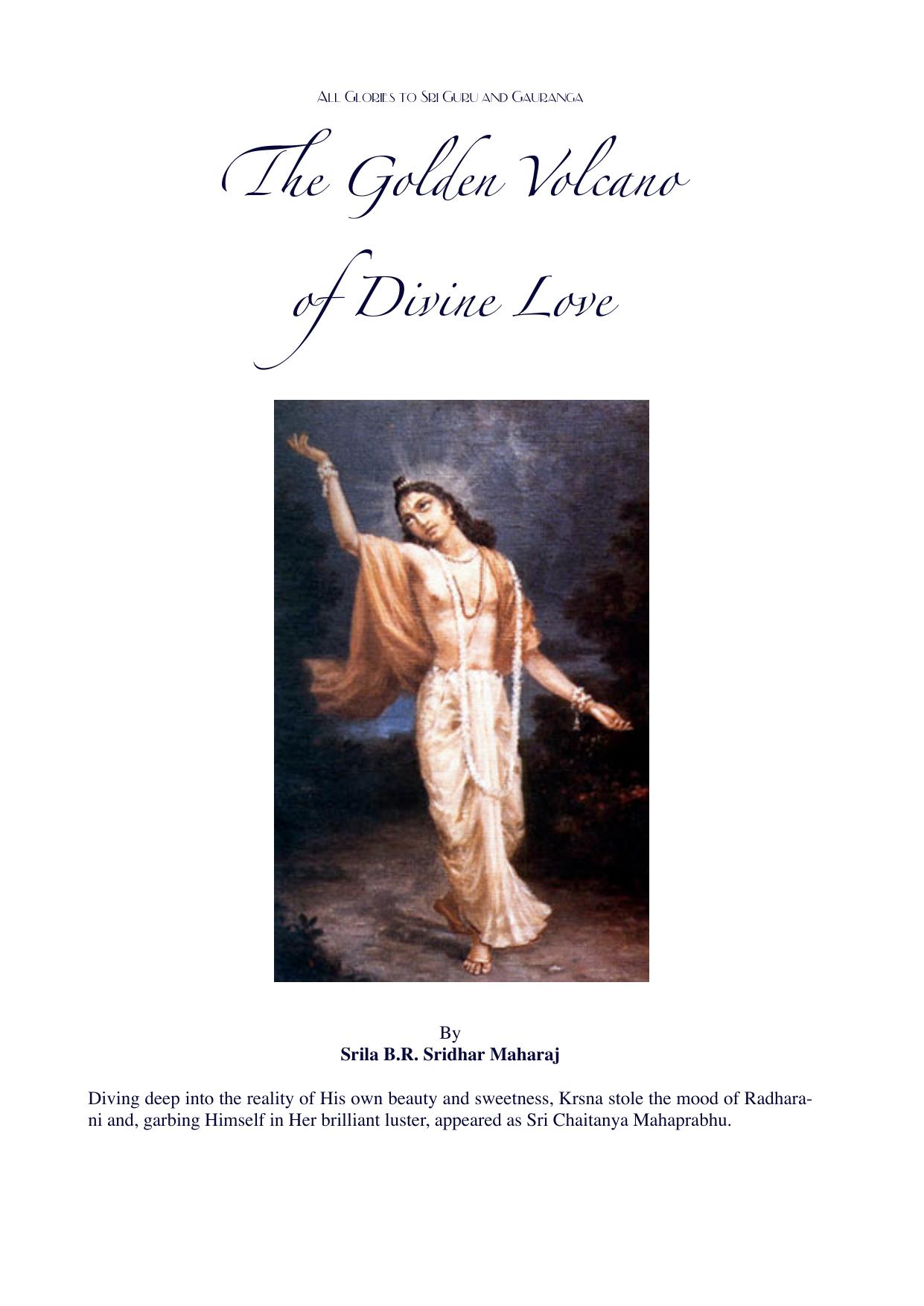 The Golden Volcano of Divine Love cover
